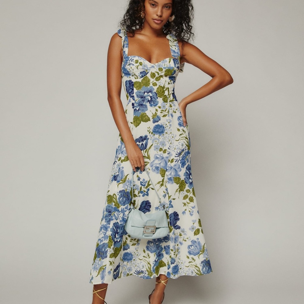 Reformation multi- color floral dress, size 10